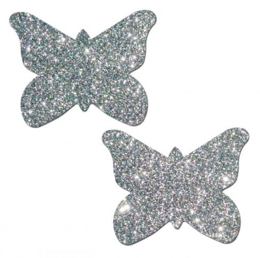 Pastease Silver Glitter Butterfly O S