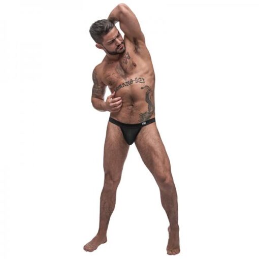 Male Power Pure Comfort Modal Sport Jock Black