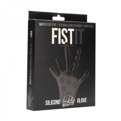 Fist It Silicone Stimulation Glove Black