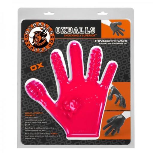 Oxballs Finger Fuck Glove Hot Pink