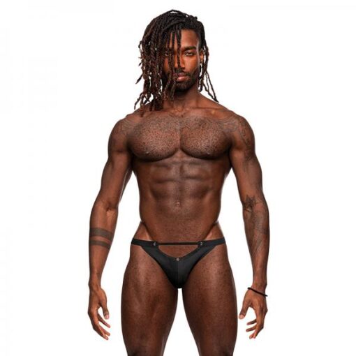 Male Power Magnificence Micro V Thong Black