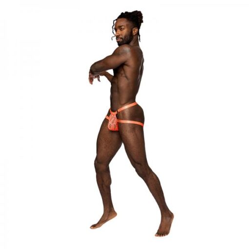 Male Power Rude Awakening Ring Jock Neon Orange