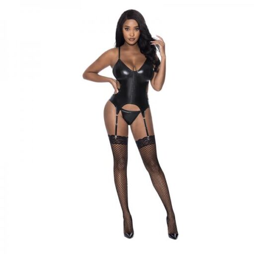 Magic Silk Hard Candy Basque Cheeky Panty Black