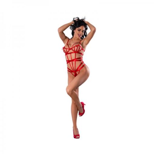 Magic Silk Holidaze Open Strap Teddy Red