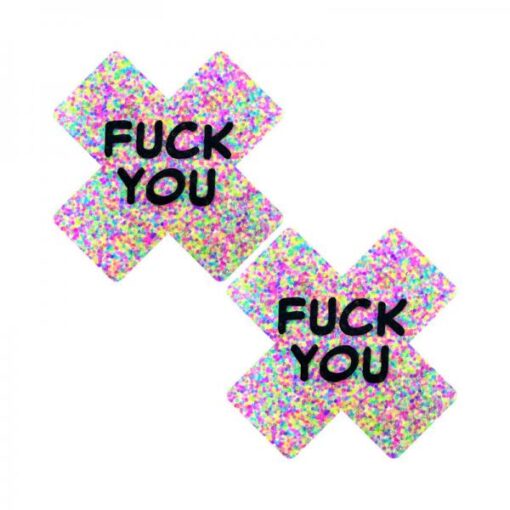 Neva Nude Fck You Sprankles 3d Neon Blacklight X Factor Nipple Pasties