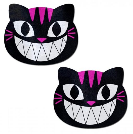 Pastease Black Pink Cheshire Kitty Cat Pasties