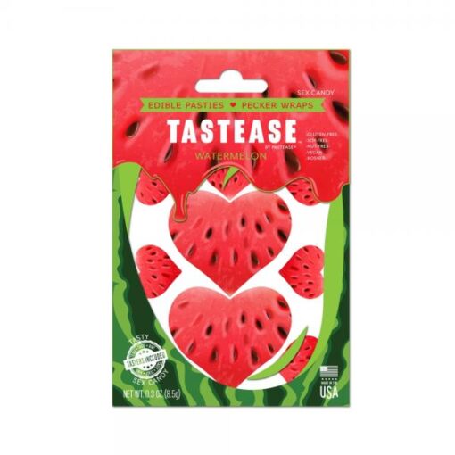 Tastease Edible Pasties Pecker Wraps In Watermelon